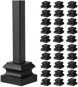 New Dunzy Metal Baluster Shoes 30 Pcs - 1/2 In Square Flat Base