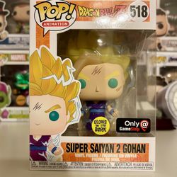 Super Saiyan 2 Gohan Glow in the Dark GameStop Exclusive Funko Pop