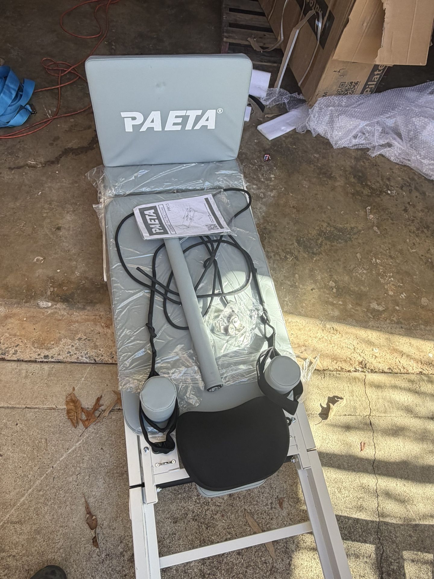 PAETA Pilates Reformer, Foldable Reformer Pilates Machine with Music Wire Springs, Pilates Equipment for Home Workouts with Jump Board