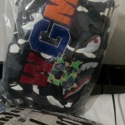 Bape Hoodie Black And White