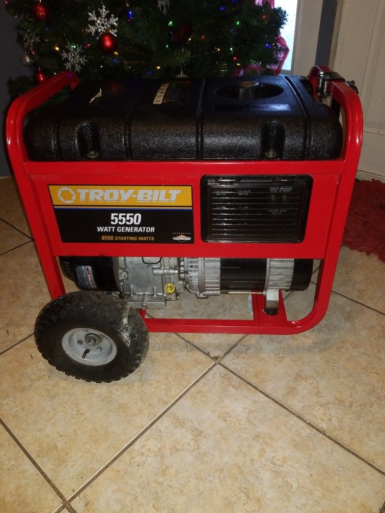A.S.I.S 8550 STARTING WATTS TROY BILT GENERATOR IN WORKING CONDITIONS