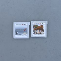 Nintendo Super Mario 3DS Lands And  Mario Kart 7 (Nintendo 3DS, 2011) Game Only. Works 