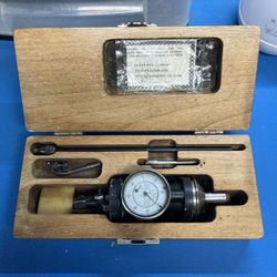 Precision Co-ax Coaxial Dial Indicator Centering .0005" wood Box, Cnc