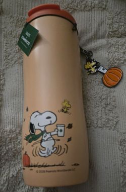**NEW***Starbucks x Peanuts Orange Stainless Steel Tumbler