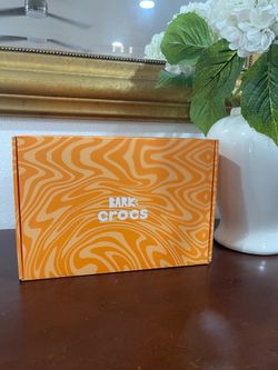 BARK x Crocs Dog Boots – Blue Camo – Brand New- Size SMALL