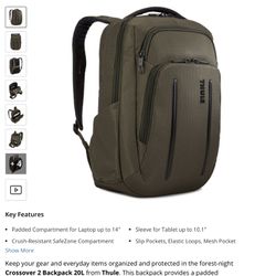 Thule Crossover 2 Backpack 20L (Forest Night)