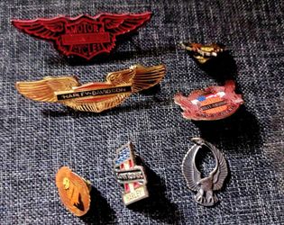 Vintage Harley Davidson Pin Lot