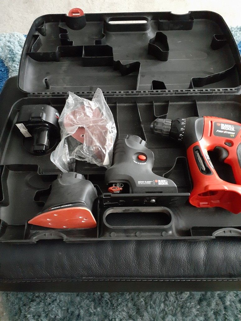 black n decker drill sander plus jig saw set
