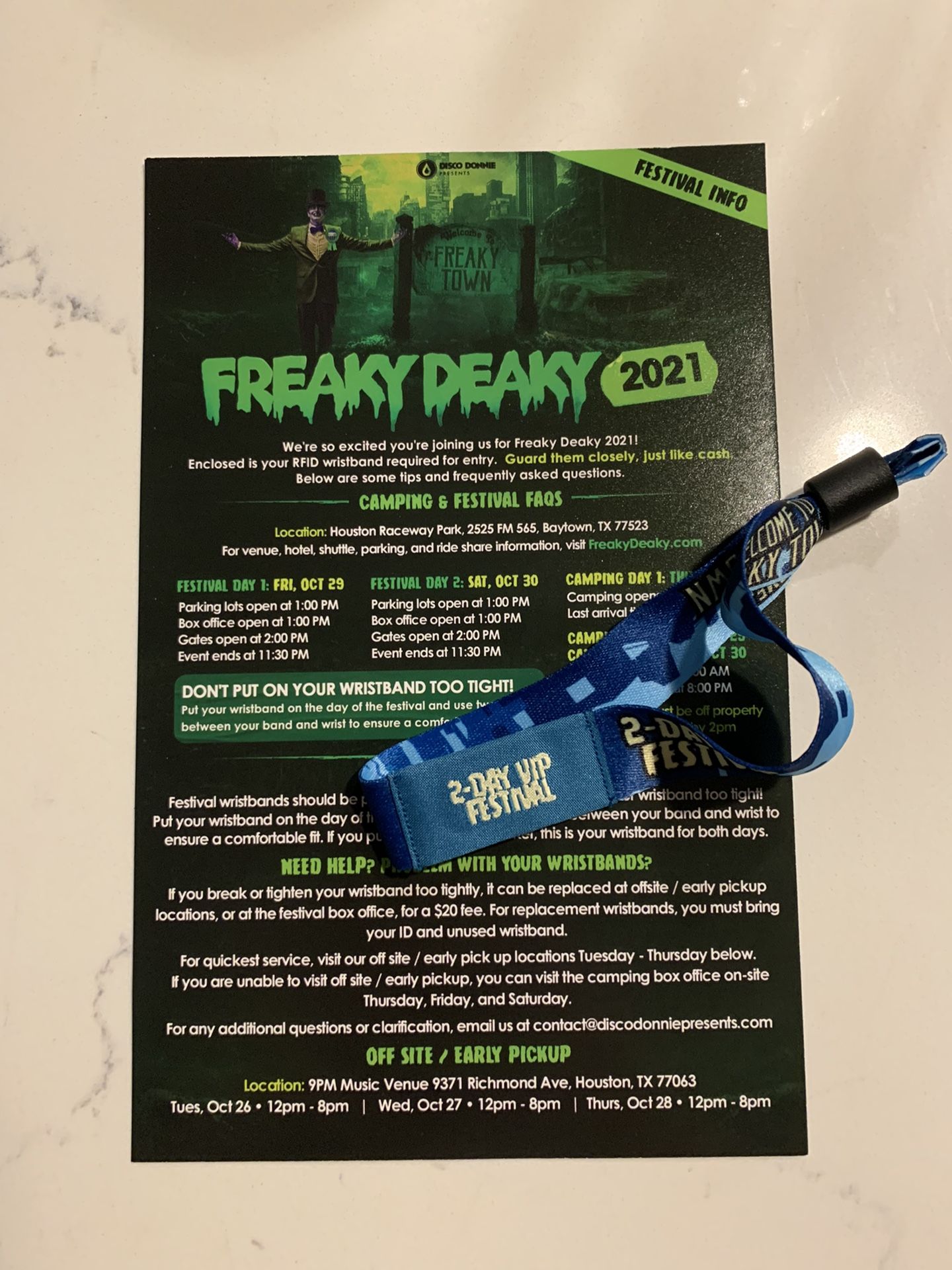 Freaky Deaky Texas - Disco Donnie Festival - VIP 2-Day Wristband