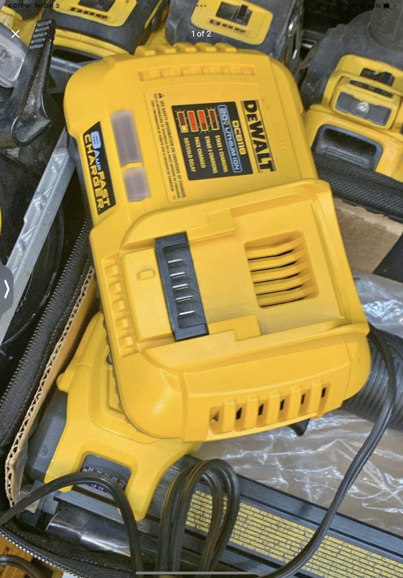 Dewalt Yellow Charger