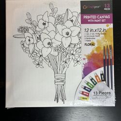 Printed Painting Canvas Floral Painting