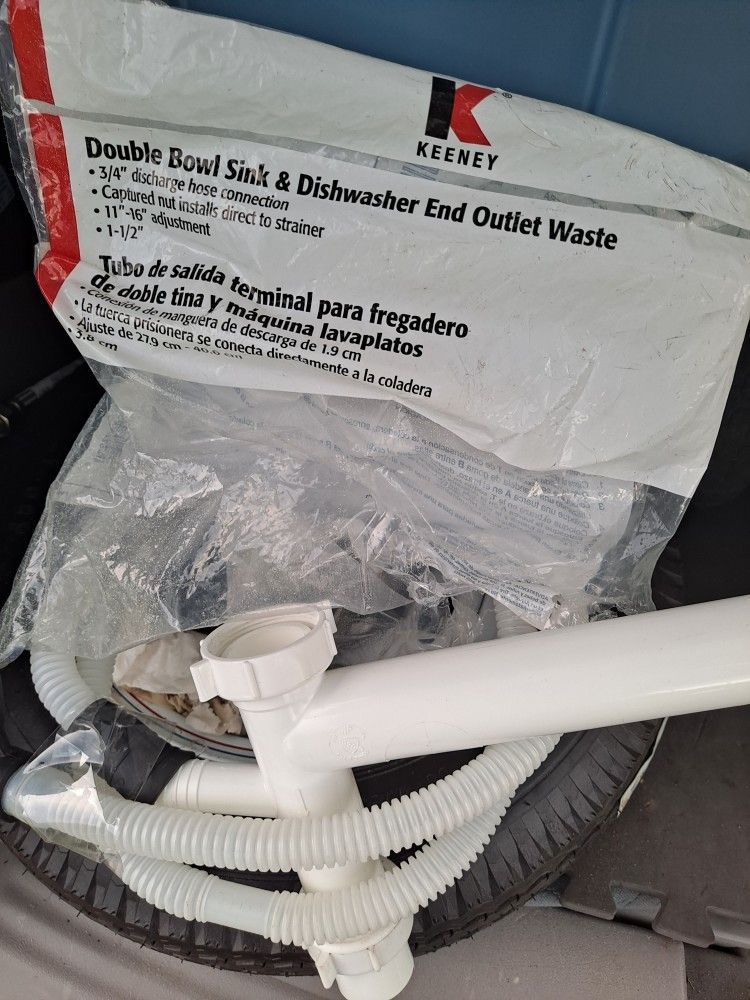 Double Bowl Sink & Dishwasher Outlet End [Name Ur Own $]