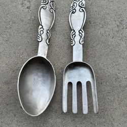Large Spoon And Fork Home Decor