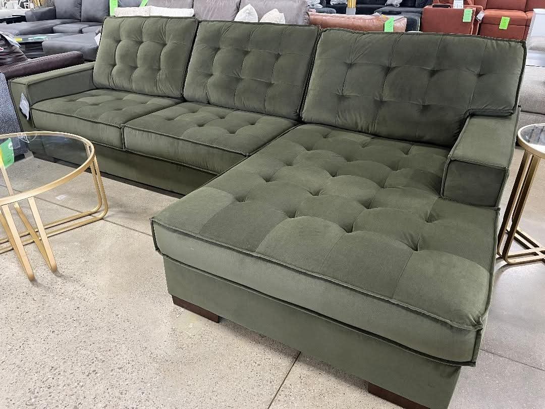 Green Sectional Sofa Fast Delivery Take Home Pay Later Only $39 Down Payment 🌟