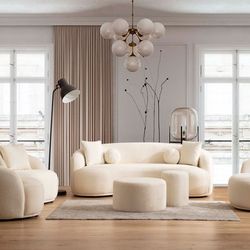 Boucle Sofa & Loveseat