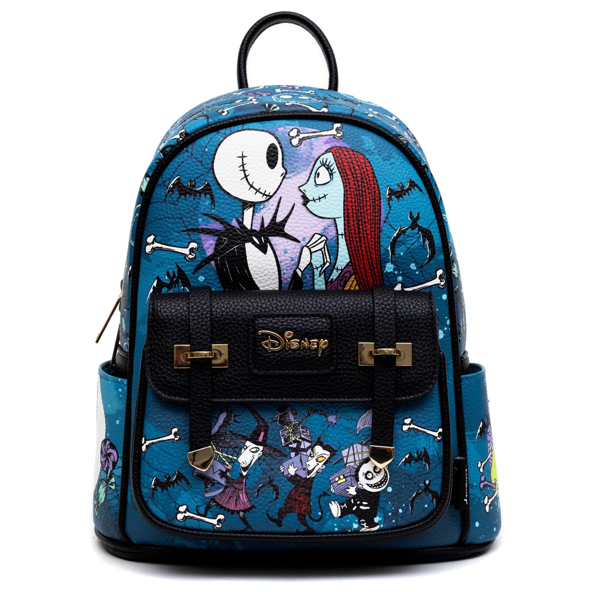 NEW The Nightmare Before Christmas Mini Faux Leather Adjustable Strap Backpack