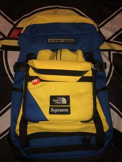 Supreme x The North Face Steep tech Royal backpack for Sale in