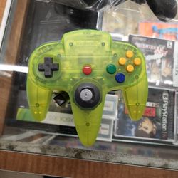 Nintendo 64 N64 Authentic Extreme Green Neon Controller