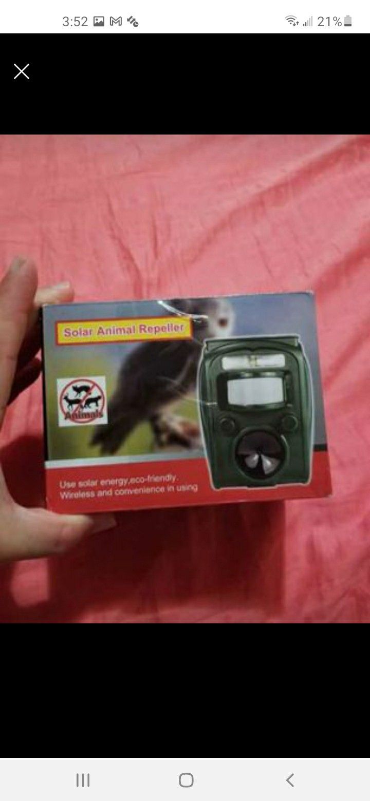 Animal Repeller, Waterproof Animal Repeller Rodent and Pest Repeller Cats, Dogs, Mice, Rabbit, Squirrel Repeller, Motion Activated and Ultrasonic Soun