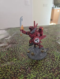 40k Tau, Commander Farsight, assembled/painted