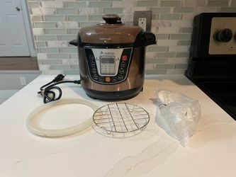 Aobosi Pressure Cooker 3Qt 8-in-1 Electric Multi-cooker, Rice Cooker,Slow Cooker, Yogurt Maker, Warmer,Free Steamer Rack, and Extra Sealing Ring