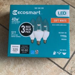 Led Light Bulbs. Candelabra Base.