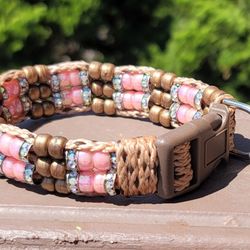 Custom Handmade Beaded Bling Dog Collar