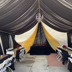 Draping……tables…..backdrops……balloongarland……