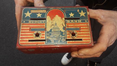 Vintage metal " Budget Bank"