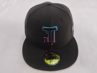 New Era Toros de Tijuana LMB Away Black/Neon TJ Logo 59FIFTY Fitted Hat 7 1/2