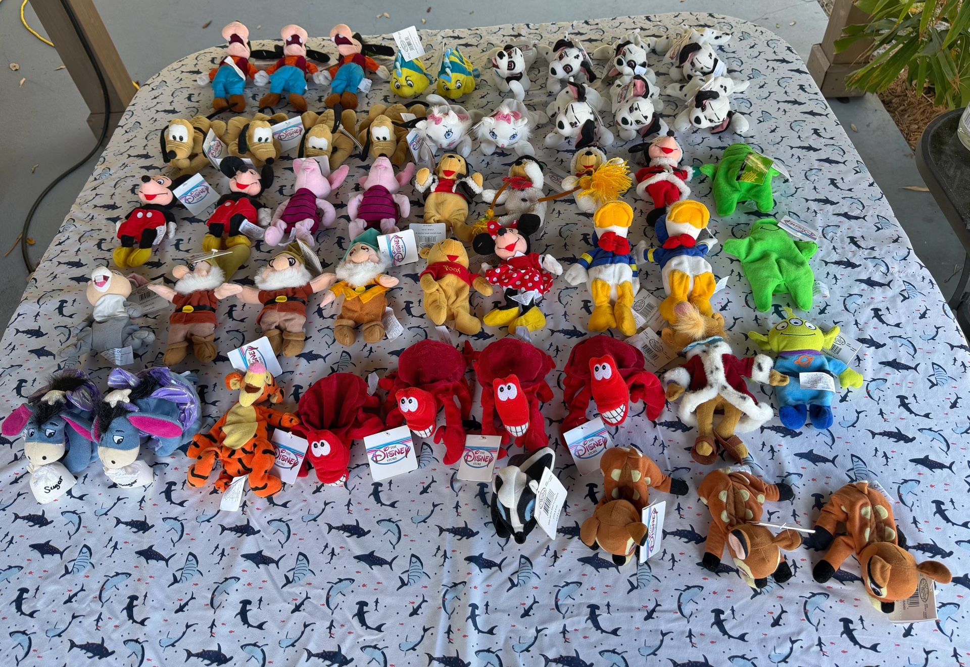 Vintage Disney Mini Bean Bag Plush Lot