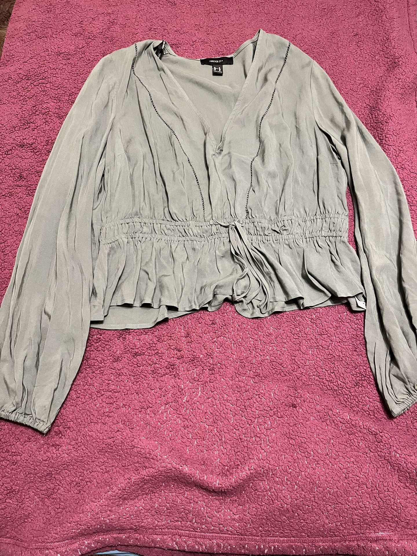 Long Sleeve Green Top