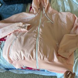 Peach Nike Windbreaker. 