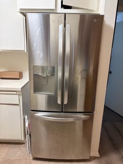 LG French Door Refrigerator with External Water Dispenser - Stainless Steel -  - 21.8 Cu. Ft.