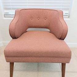 Rose pink World Market Tyley upholstered chair