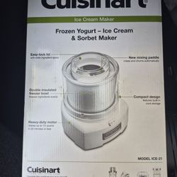 NIB Ice Cream Maker 