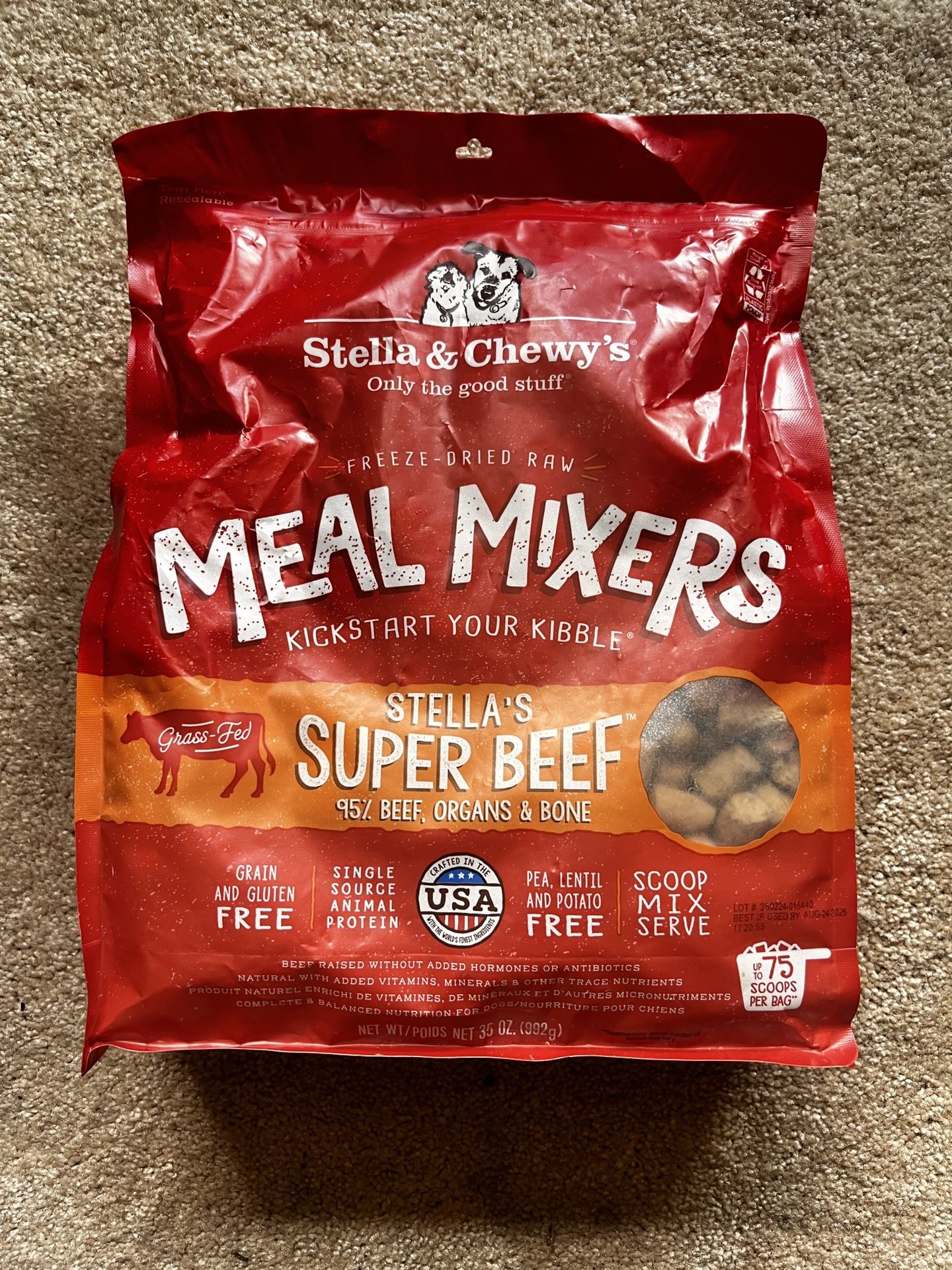 Stella & Chewy’s Super Beef Meal Mixers 35oz