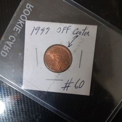 1999 Abraham Lincoln Off Centered Penny 