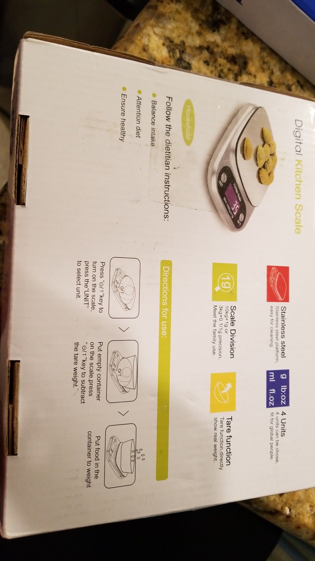 Digital kitchen scale