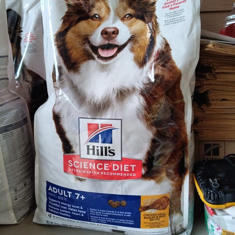 HILL SCIENCE DIET ADULT 7 + DOG FOOD 33LBS