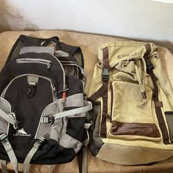 2 backpacks