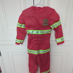 Firefighter Muscle Halloween Costume 2T