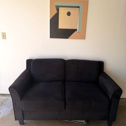 Black Loveseat Couch 