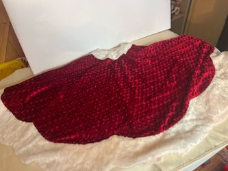 Red Velvet Christmas Tree Skirt