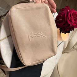 Saint Laurent Lou Camera Bag Rose Leather Crossbody with Tassel + Box & Receipt