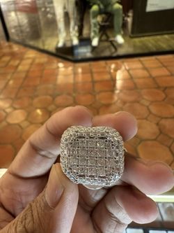 Sterling Silver Moissanite Ring 