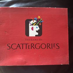 The Game of Scattegories Party Card