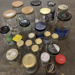 Bottles - Glass And Plastic - With Lids