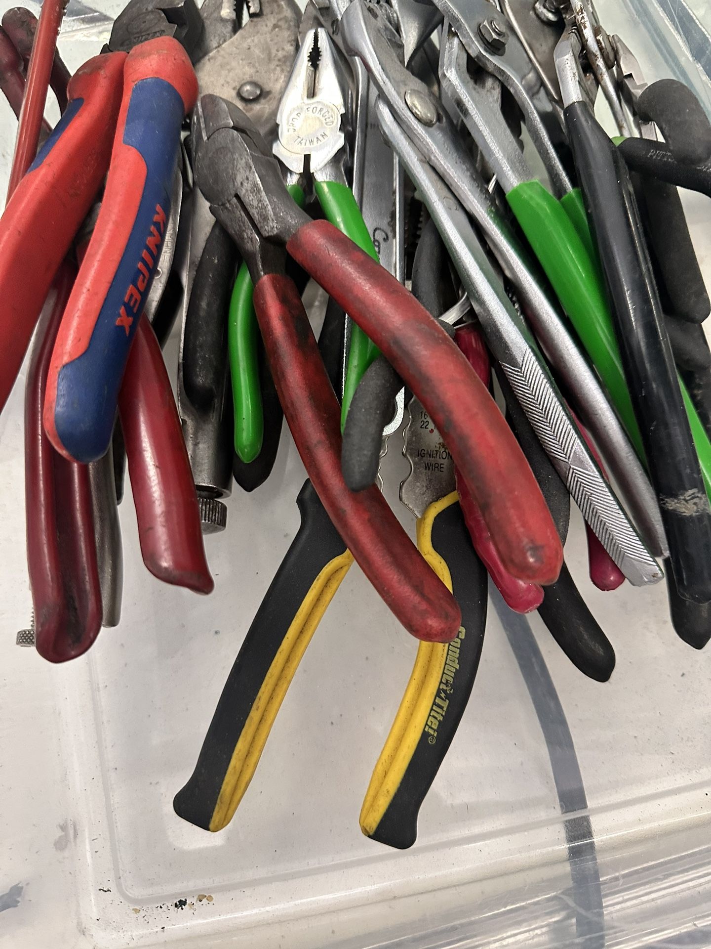 All kinds of pliers and tools