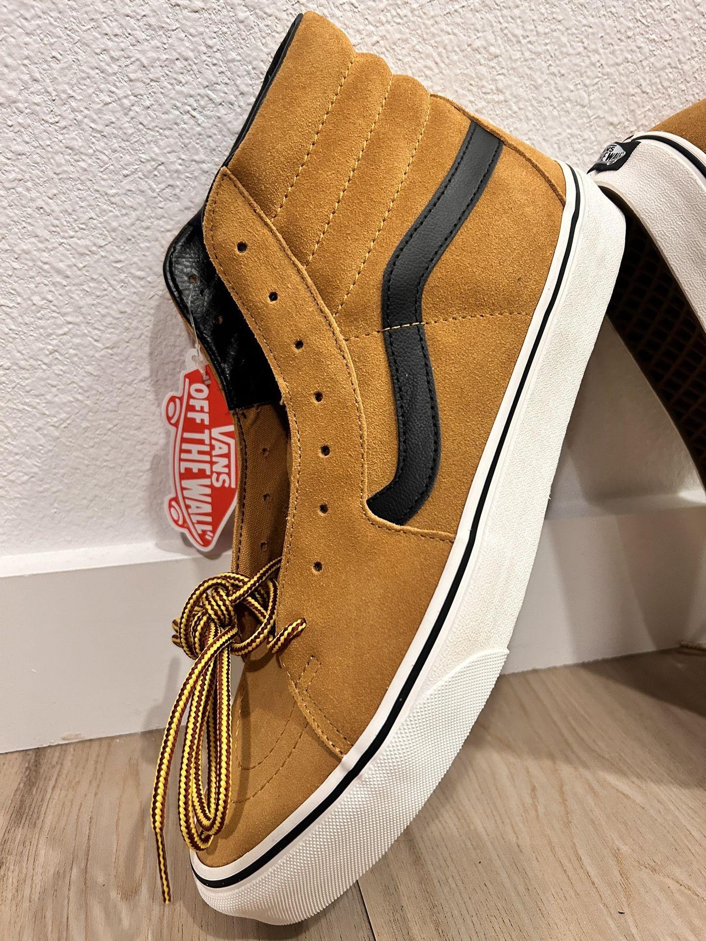 VANS Sk8 Hi Wheat Suede Tan Sk8 Skate Shoes for Sale in Las